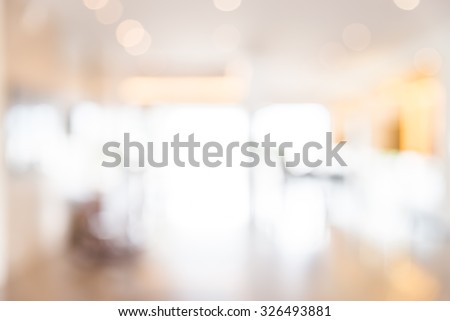 Abstract blur hotel lobby background