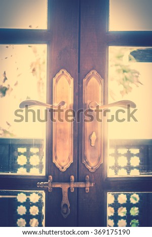Vintage Door knob decoration interior - Vintage Filter