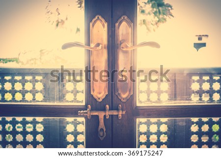 Vintage Door knob decoration interior - Vintage Filter