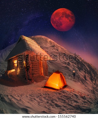 Incredible Moon over Mount Goverla is a climber\'s dream, that dream of him again and again. Snowy storm has passed, now reigns at the top of the light, the silence and the cold.extreme adventure ...