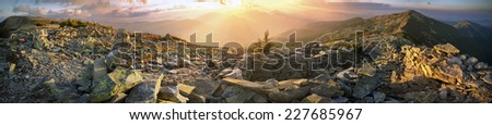 In the First World War in the Carpathians front line between Tsarist Russia and the Kaiser\'s Germany. on the tops Mountains soldiers built stone fort, the remains of which have survived