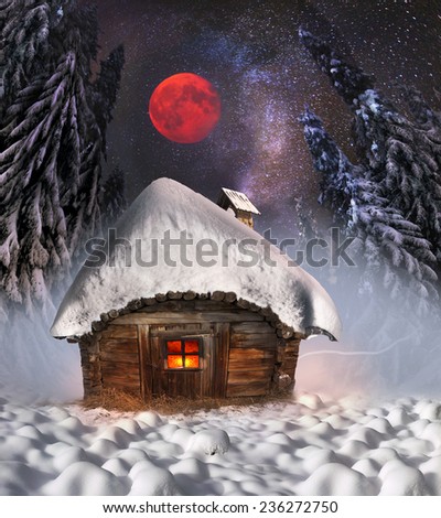 Magic mountain country, the home of Father Frost, Santa Claus, Joulupukki, and other legendary heroes of the winter holidays. A cozy little house in  wild mountains and forests store a lot of magical