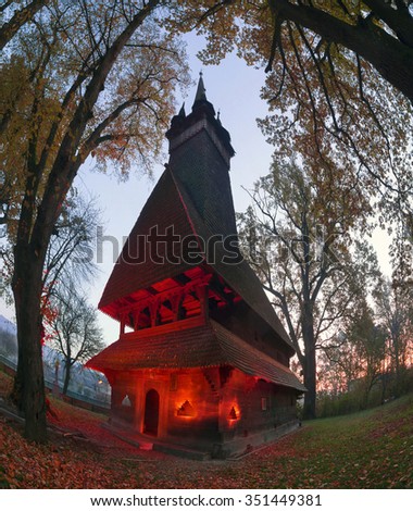 Unique 17th century wooden churches in Transcarpathia, Ukraine-churches with tall towers and slender spiers, in county Marmarosh- wooden gothic, oak, in history-Orthodox and Catholic