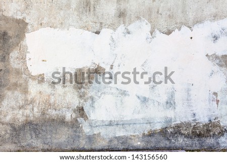 Damaged walls from time to time and circumstances