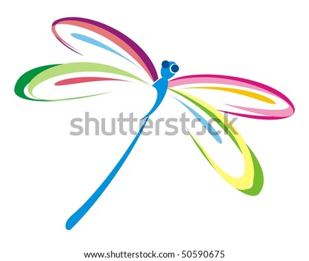 Colorful+dragonfly+clipart