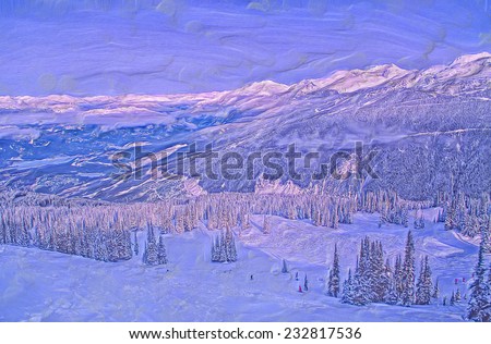 Whistler Mountain, British Columbia, site of 2010 Winter Olympics