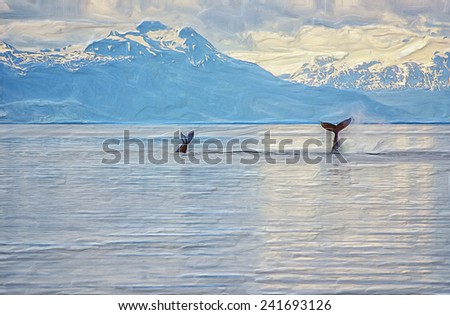 Sounding humpback whales in Alaska