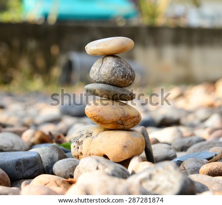 balance pile stone
