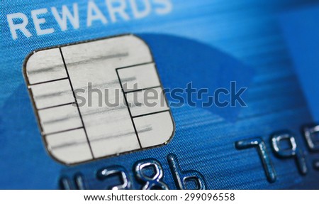 Blue Credit card background