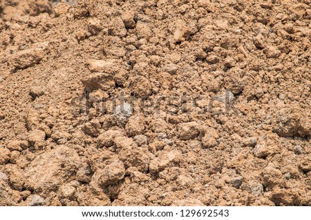 Soil background with clay and sand  components