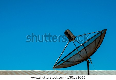 Satellite TV receiver. Modern home technology equipment