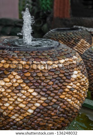 Fountain in Stone jars
