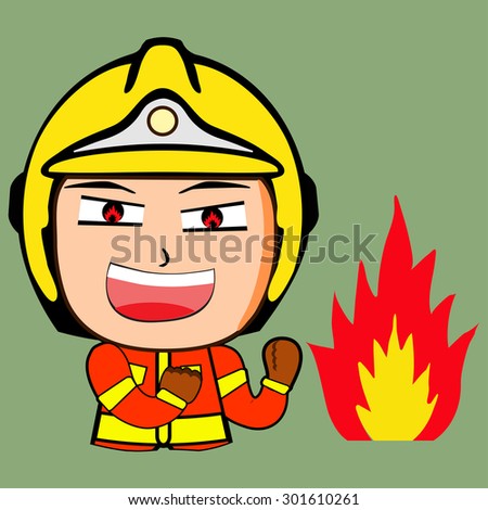 Firefighter and Rescue , vector