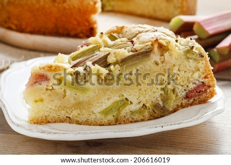 Rhubarb cake