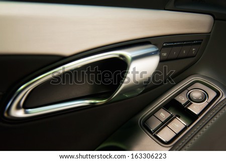 car interior close up