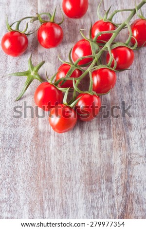 Cherry tomatoes. Cherry tomatoes on vine