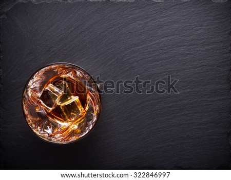 Whiskey Bourbon in a Glass