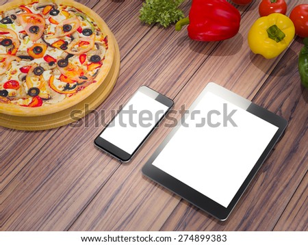 Food technology. Template business for branding. High resolution.