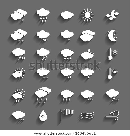 Weather icons set vector Weather icons set vector