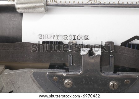An old typewriter close up typing shutterstock