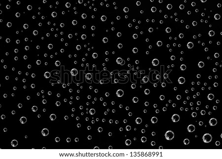 soda bubbles on a black background