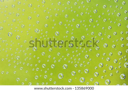 soda bubbles on a green background