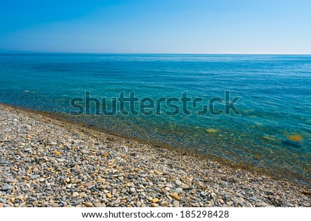 beautiful scenery with landscape at the sea