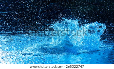 beautiful splash explosion of blue water to drink macro studio nature healthy lifestyle background