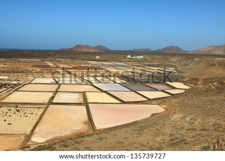 The Salinas Janubio is a salt wellness treatments where the salt is taken out of the sea. This is located south of the Canary island of Lanzarote.