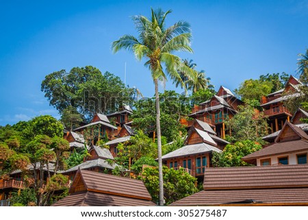 a luxurious resort in Phi Phi Island, a tropical Thailand island