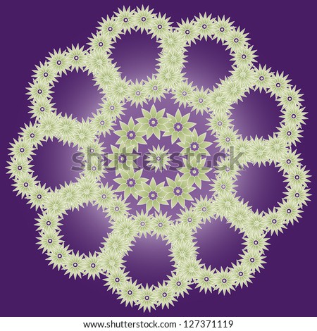 abstract background, flower, flowers, purple background, green flowers, pattern, illustration, vector, art, card