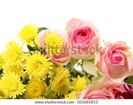 Bouquet on a white background