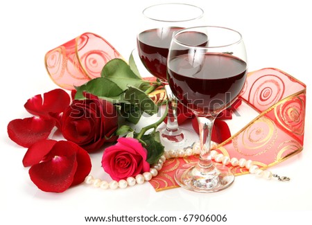 Wine and flower