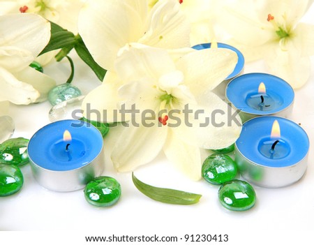 Lilies and candles