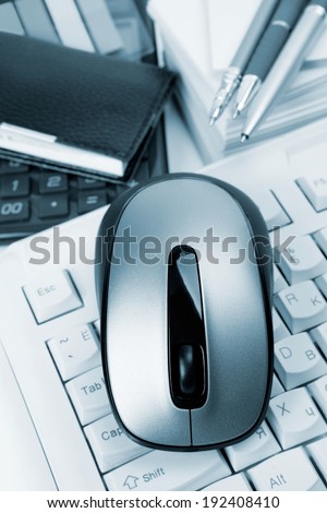 The computer mouse and the keyboard