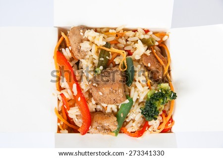 box of Chinese food