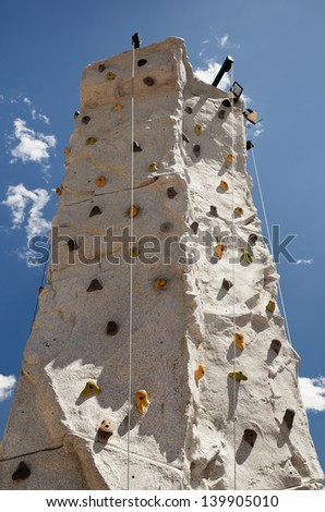 Outdoor Climbing Rock Tower