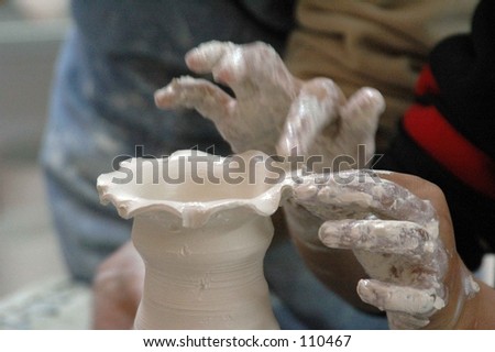 Making of a ceramic vase