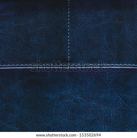 dark blue leather texture, stitch, can be used as background