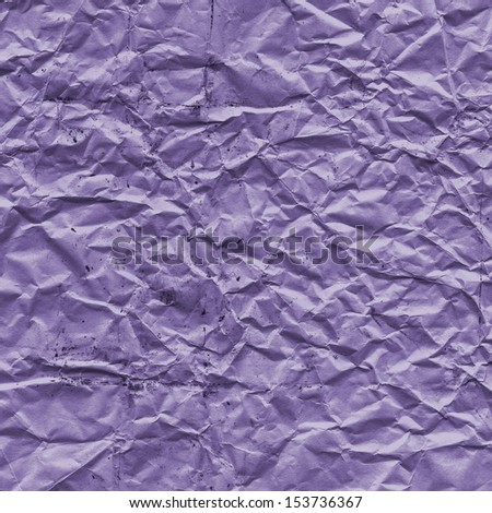 dirty crumpled sheet of violet paper as background, can be used in design