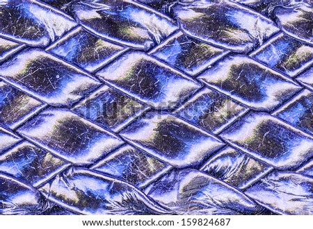 braided blue  leather texture