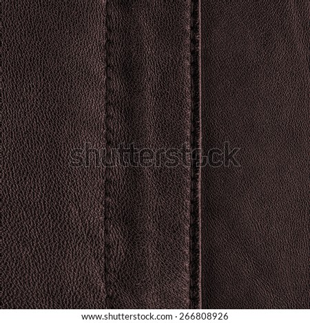 dark brown leather texture, seams. Can be used as background