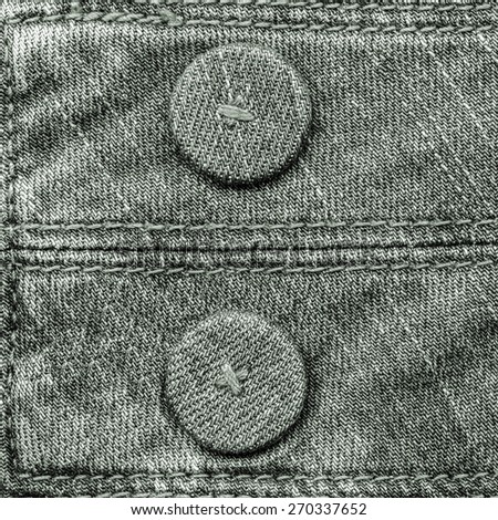 gray-green jeans background, seams,buttons