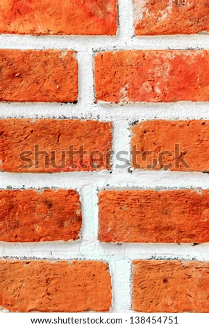 Brick in building it is create wall is strong.