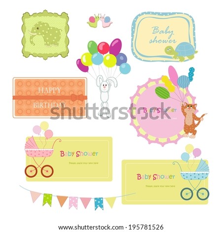 Frames with animals for baby