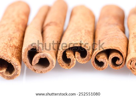 cinnamon sticks close up