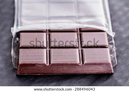 dark chocolate with original packing