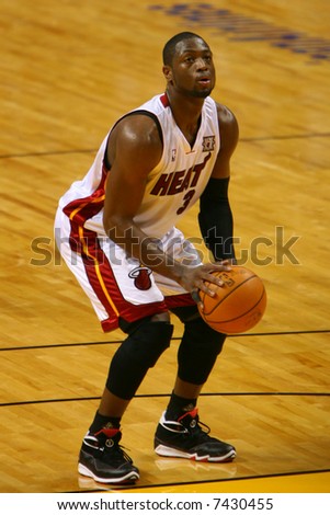 Dwayne Wade Heat on Dwyane Wade   Miami Heat Nba Star Stock Photo 7430455   Shutterstock