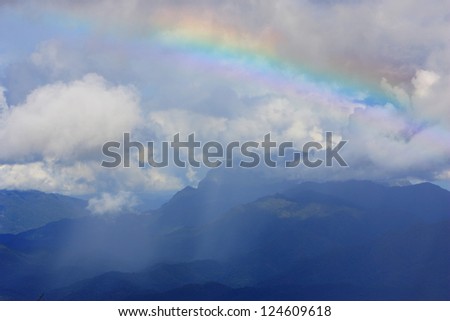 Rainbow over the rain forest