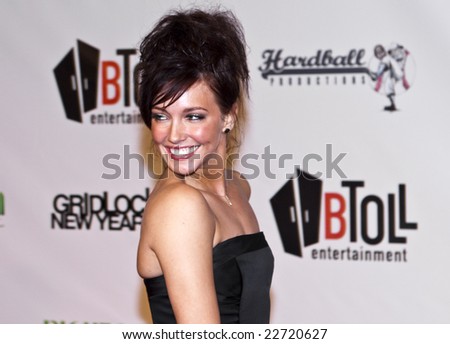 HOLLYWOOD - DECEMBER 31: Actress Katie Cassidy attends Gridlock New Year\'s Eve at Paramount Studios on December 31, 2008 in Hollywood, California.